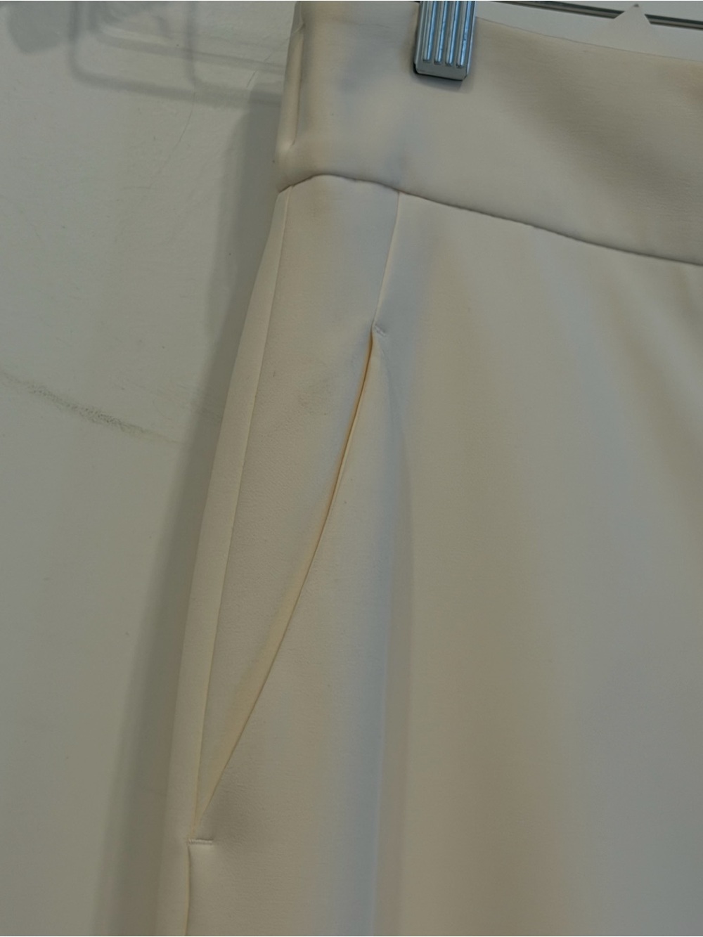 Halston Heritage Cream Wide-Leg Trousers with High Waist - Picture 3 of 10